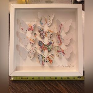 IKEA Olunda Butterfly Shadow Box Wall Art – Framed 3D Butterfly Decor